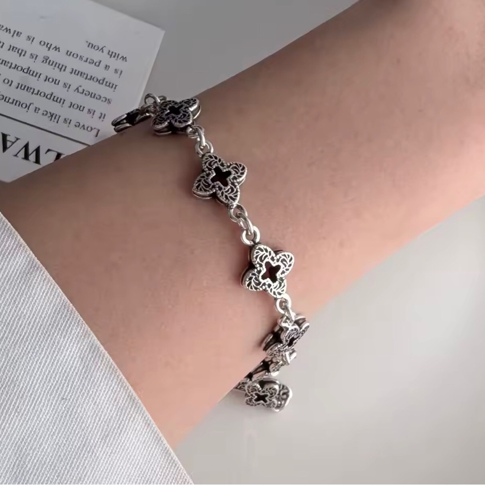 Sterling Silver Link Bracelet - Silver Women Jewelry